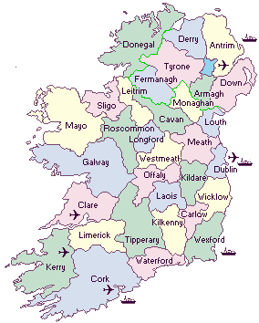 Map ireland