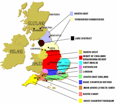 Карта англии с выделением графств