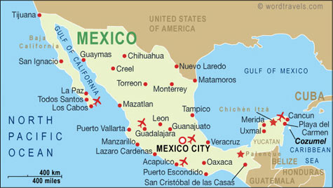 map mexico