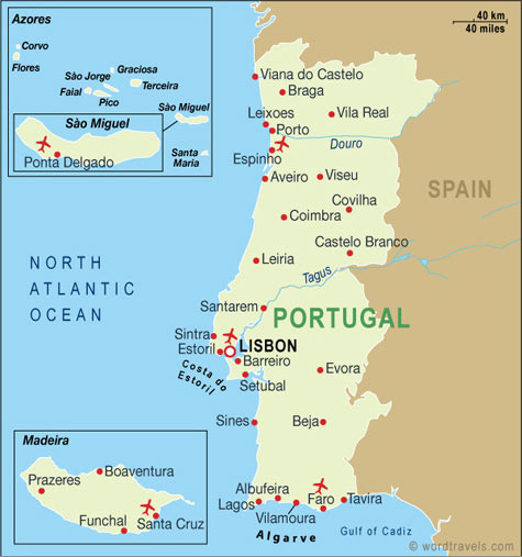 map Portugal